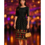 elegant dress made of assam silk