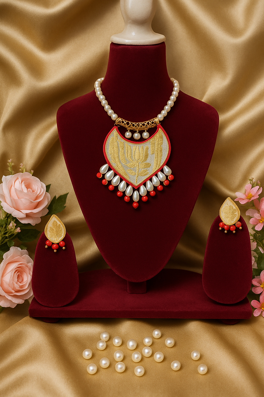 jewellery set made of pure toss
