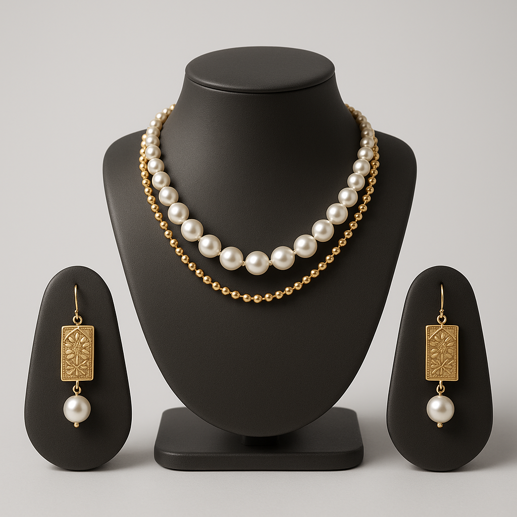 pearl jewellery set