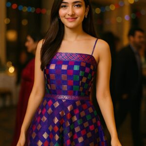 rannivat silk party wear dress