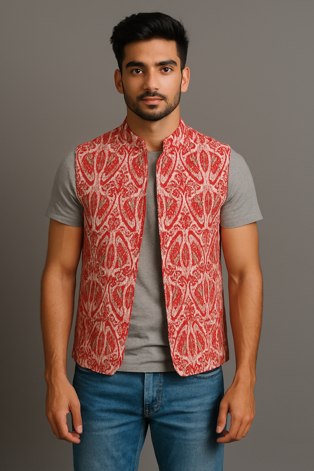 gamosa japi design half jacket