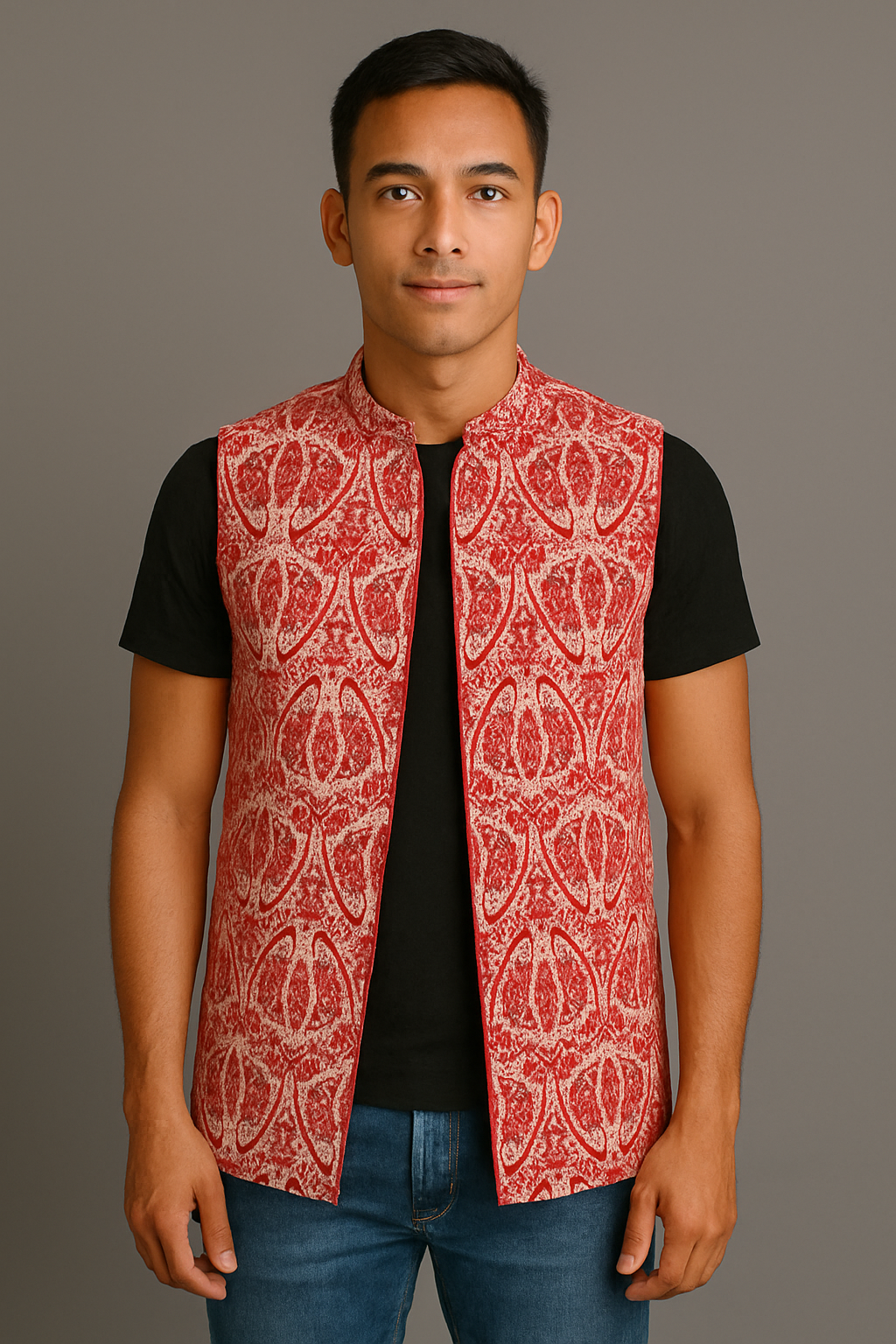 gamosa japi design half jacket