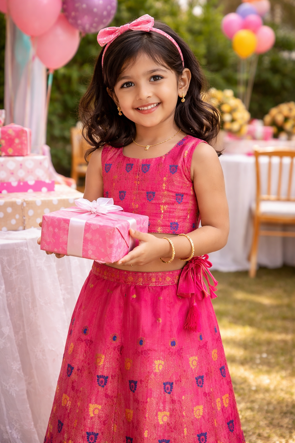 minie wondr pink party wear dress