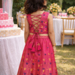 minie wondr pink party wear dress