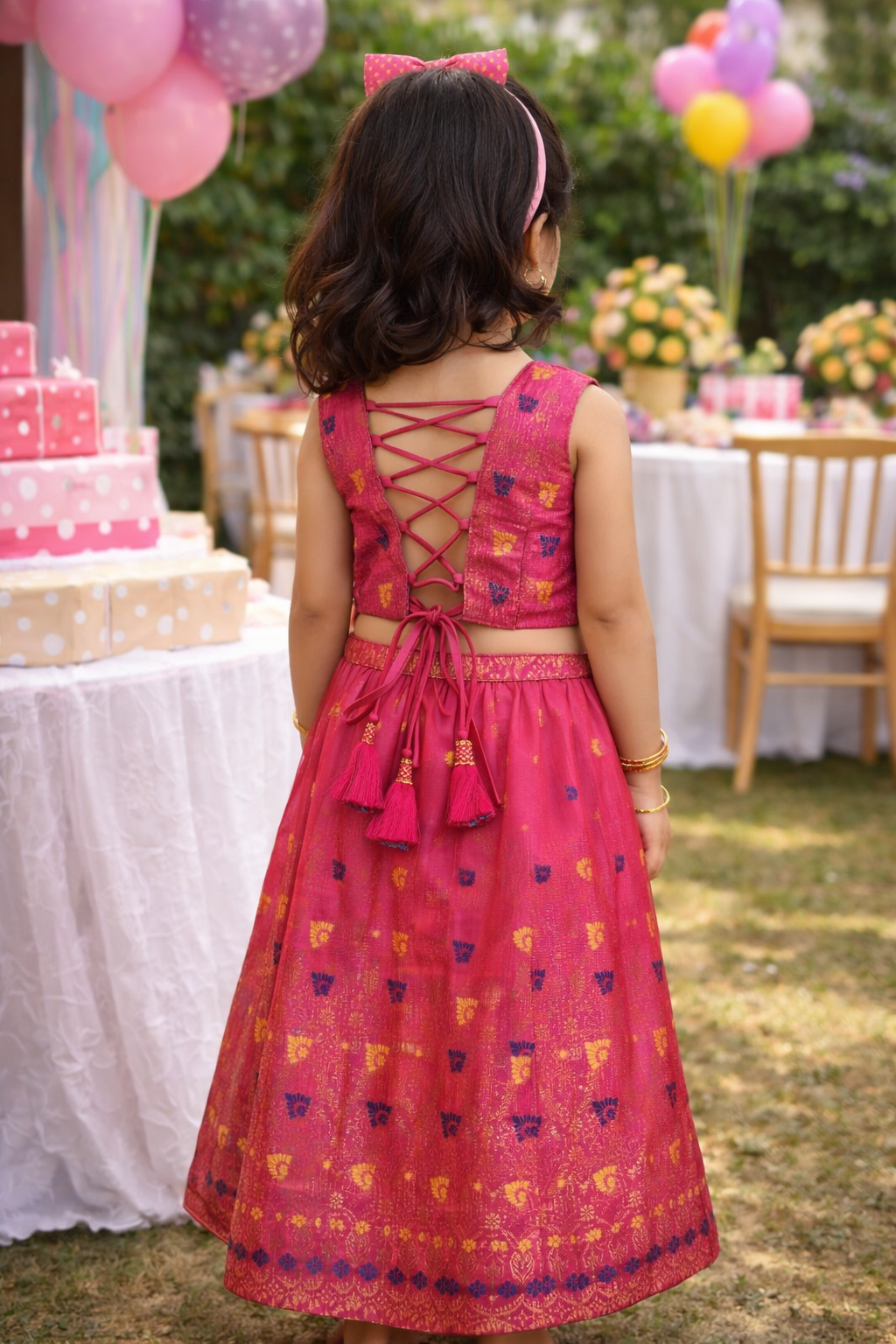 minie wondr pink party wear dress