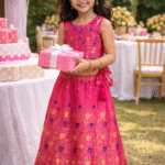 minie wondr pink party wear dress