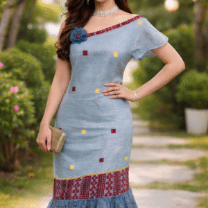 rannivat one shoulder neckline dress