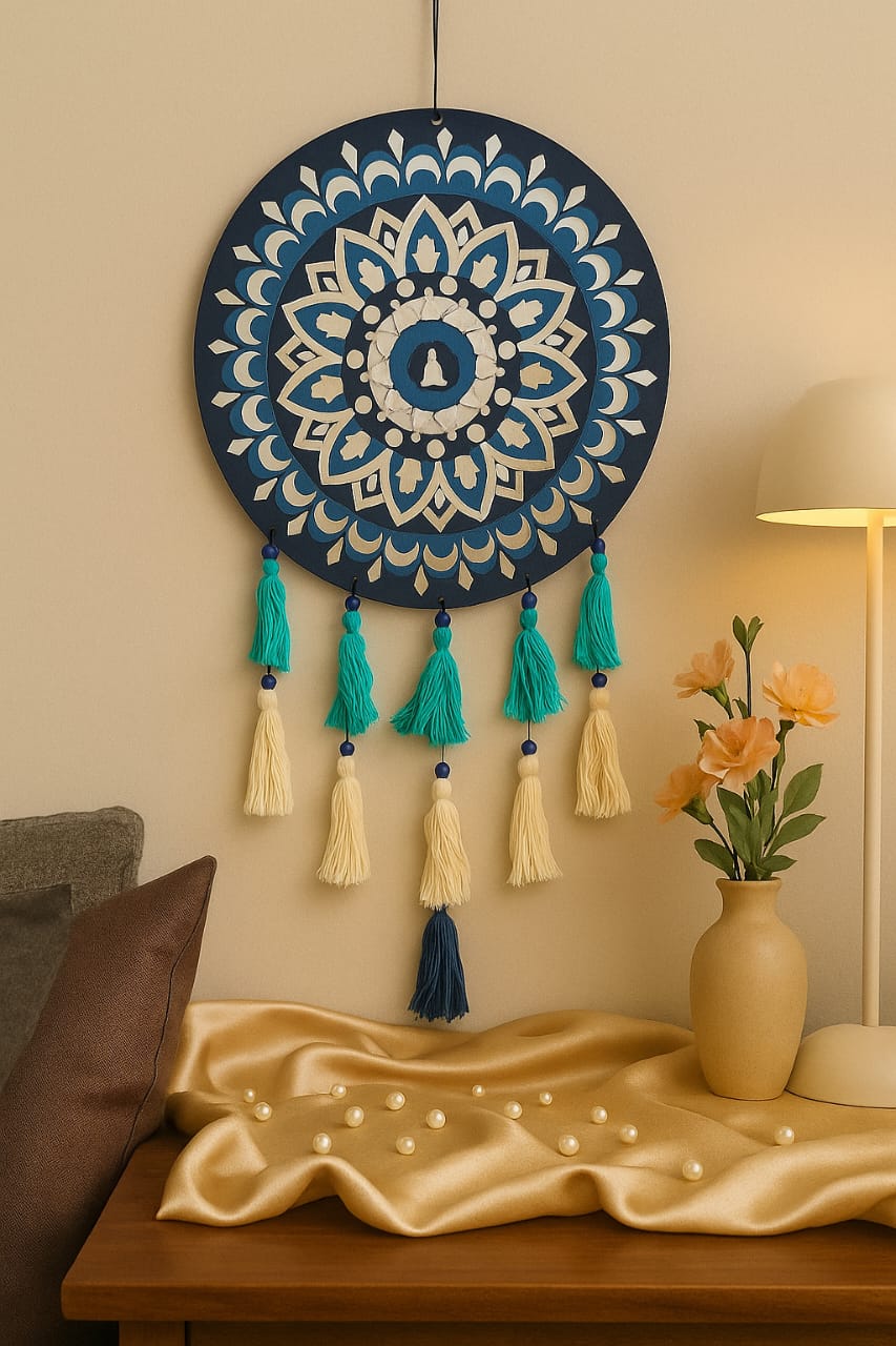 ad decor evil eye mandala wall hanging