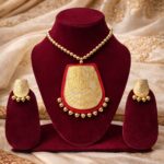 venucian handcrafted jewellery made of muga fabric