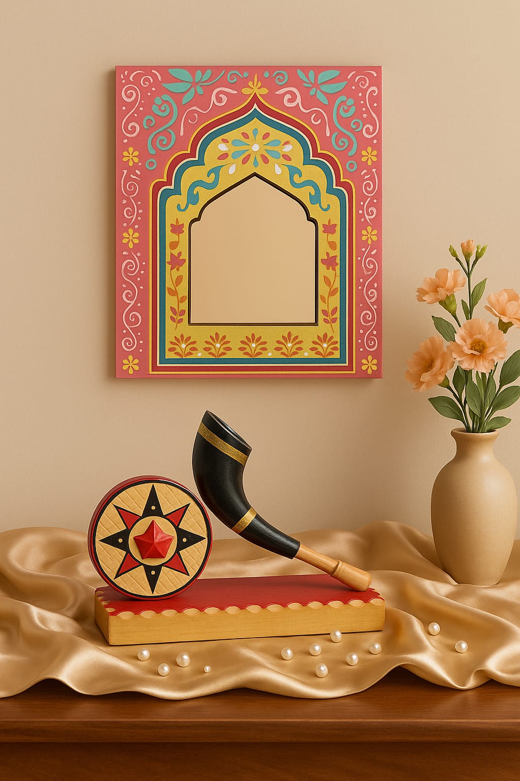 ad decor handcrafted showpiece of japi and pepa