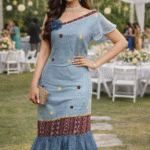 rannivat one shoulder neckline dress