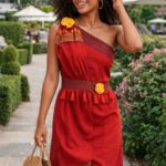 rannivat one shoulder dress