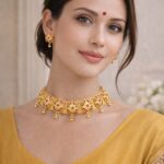 venucian assamese raw gold galpata jewellery set