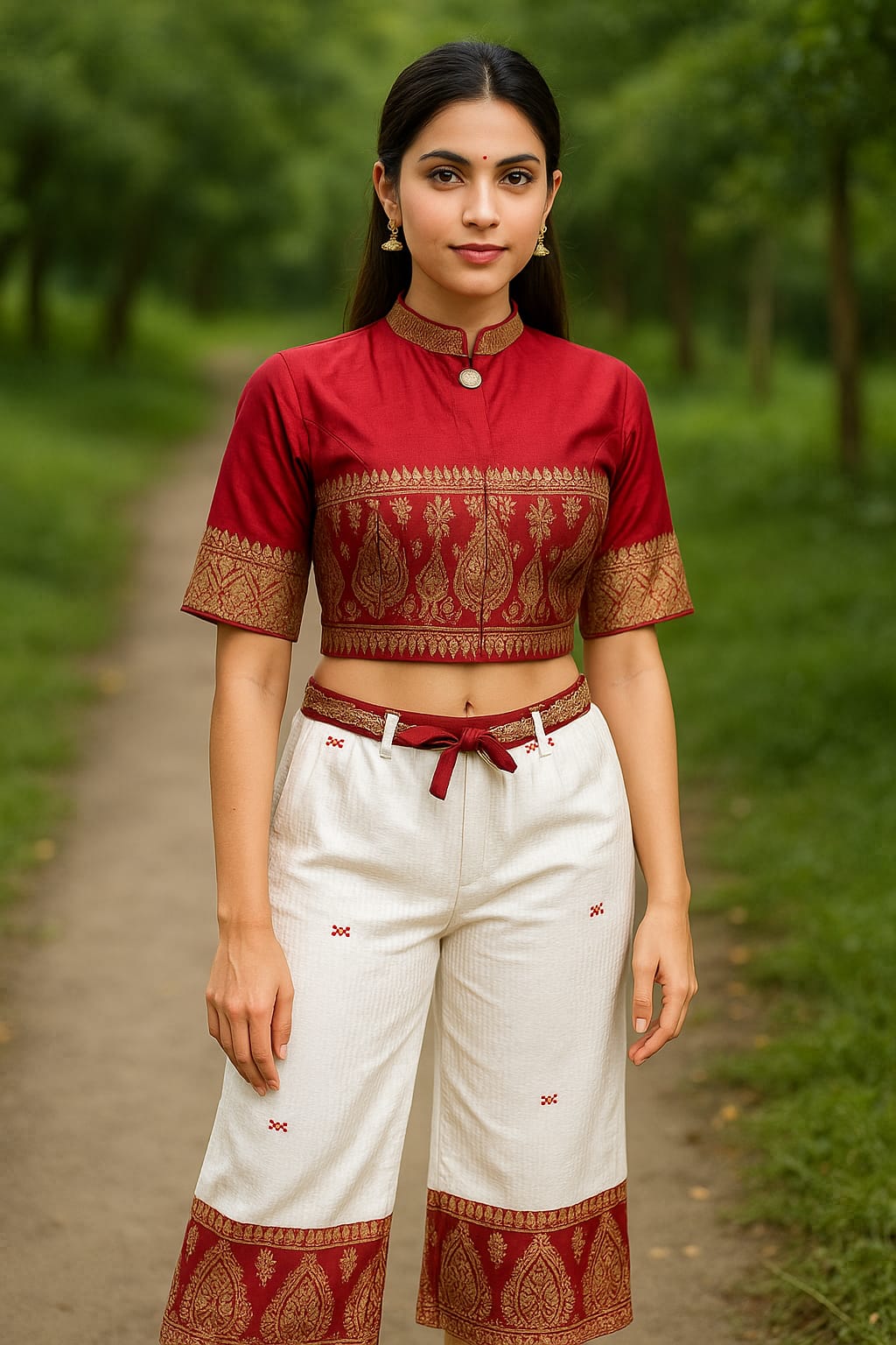 rannivat three piece cord set made of kesapat cotton and noni cotton