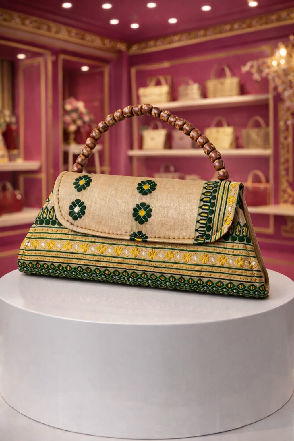 velluria muga hand bag