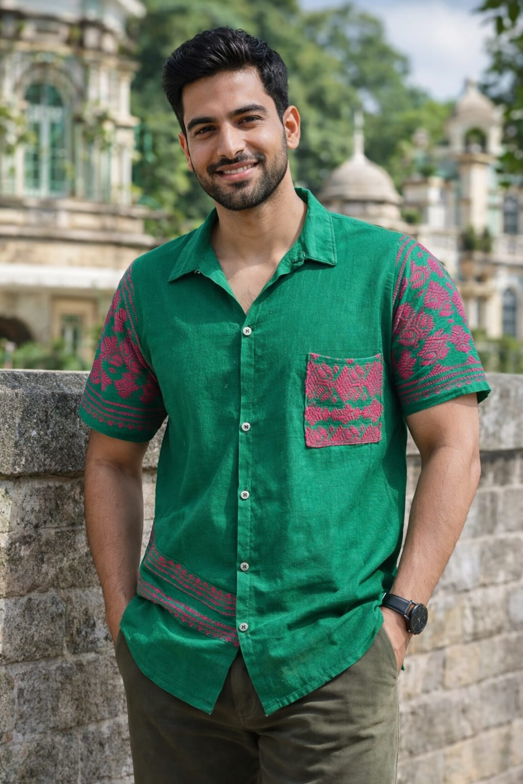 cottovia summer collection cotton shirt