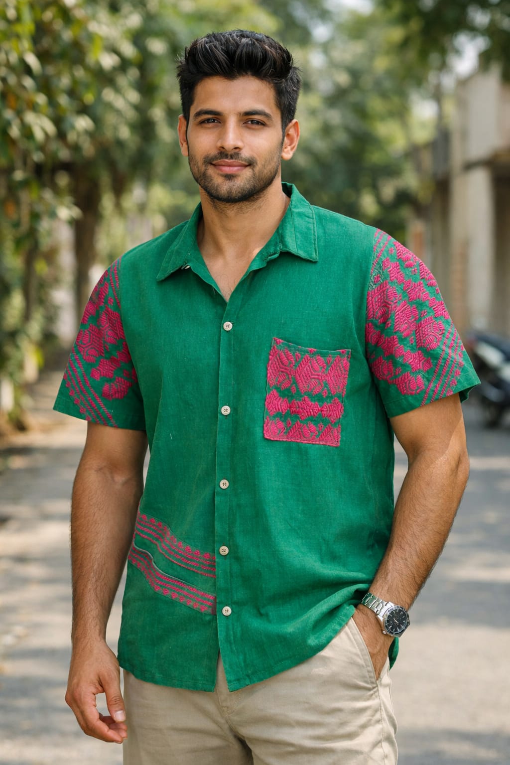 cottovia summer collection cotton shirt