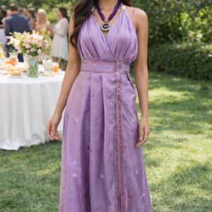 rannivat halter neckline silhouette dress