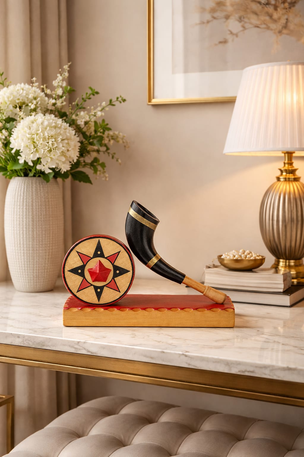 ad decor handcrafted showpiece of japi and pepa