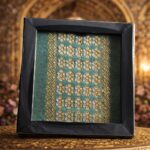 ad decor framed textile assam silk artefact