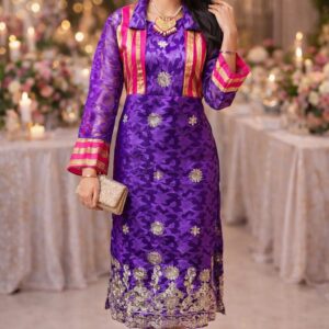 raanivat net crepe overlay dress