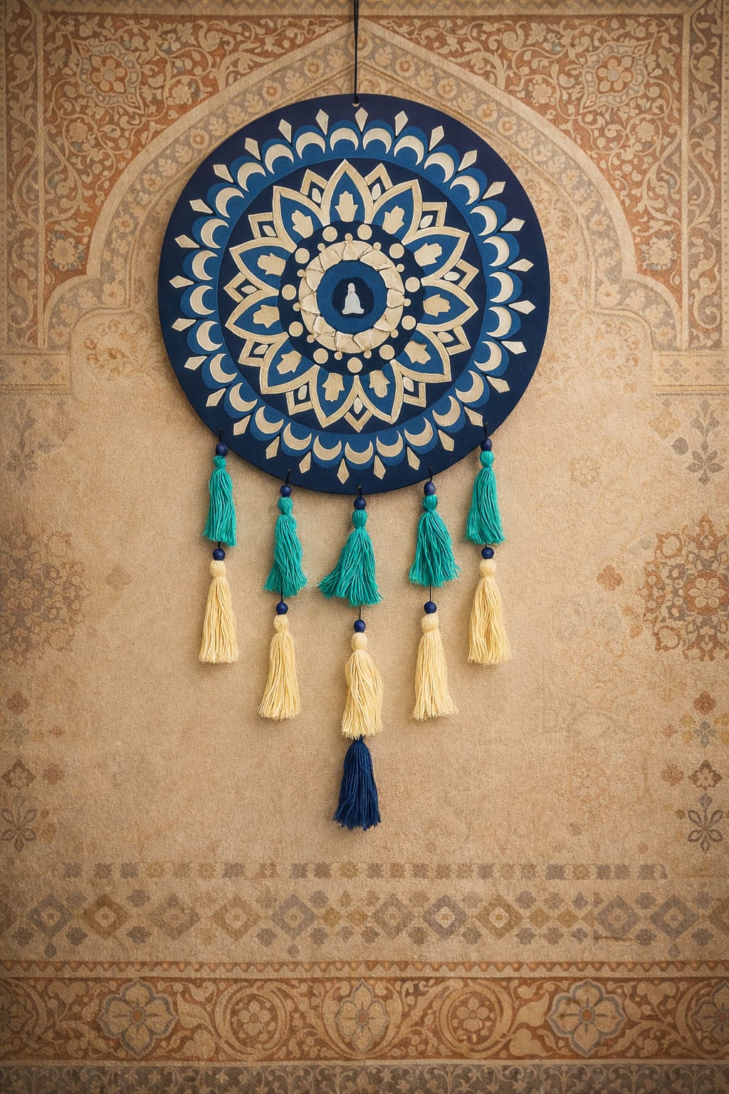 ad decor evil eye mandala wall hanging