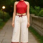 rannivat three piece cord set made of kesapat cotton and noni cotton