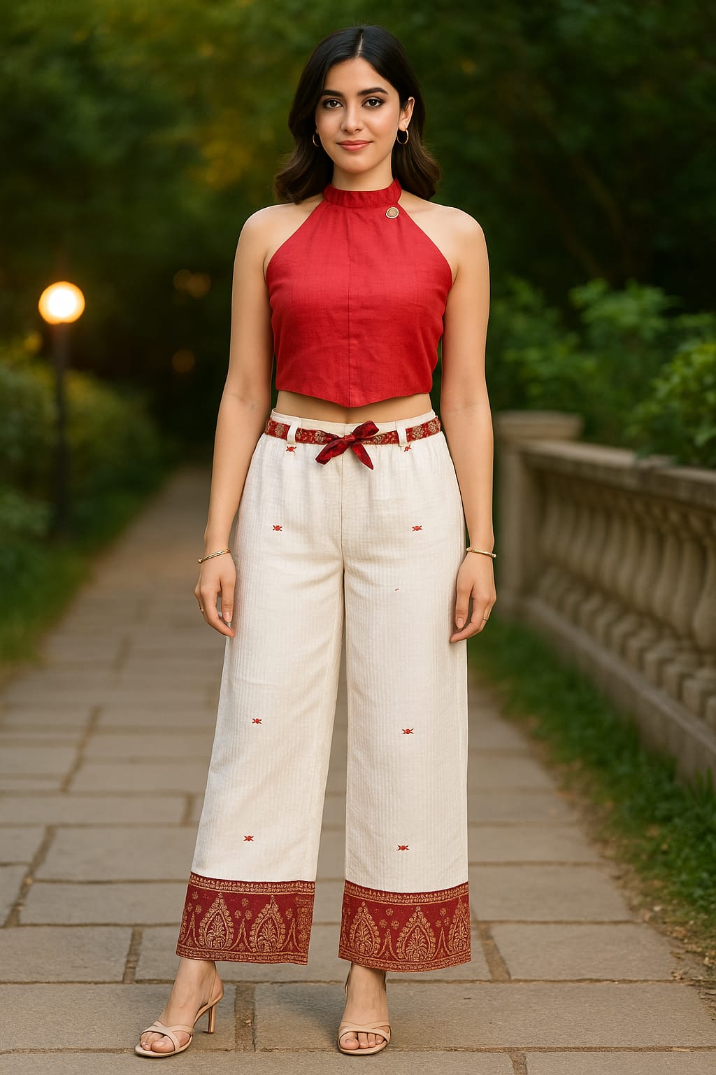 rannivat three piece cord set made of kesapat cotton and noni cotton