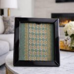 ad decor framed textile assam silk artefact