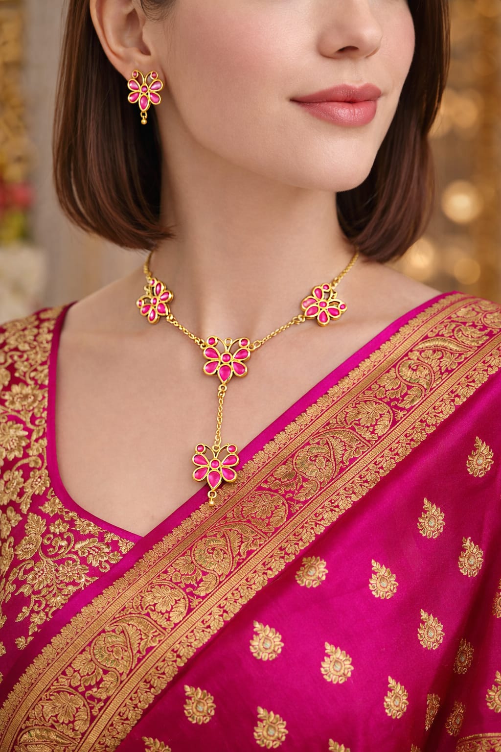 venucian elegant assamese gohona in copper based