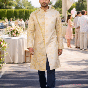 opulent premium semi silk designer kurta