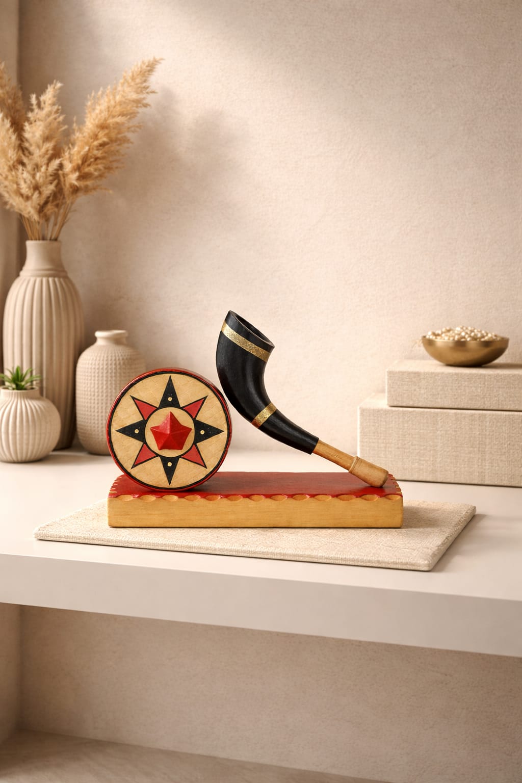 ad decor handcrafted showpiece of japi and pepa