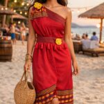 rannivat one shoulder dress