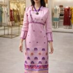 rannivat knee length collar one piece dress