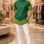cottovia assenzaa emerald heritage pathani kurta