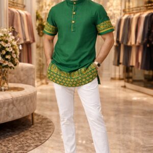 cottovia assenzaa emerald heritage pathani kurta