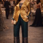 rannivat golden silk blazer