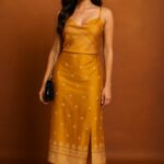 rannivat contemporary kesapat cotton slender strip dress