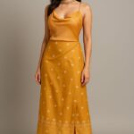 rannivat contemporary kesapat cotton slender strip dress