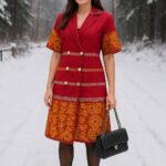 rannivat pure cotton elegant overcoat dress