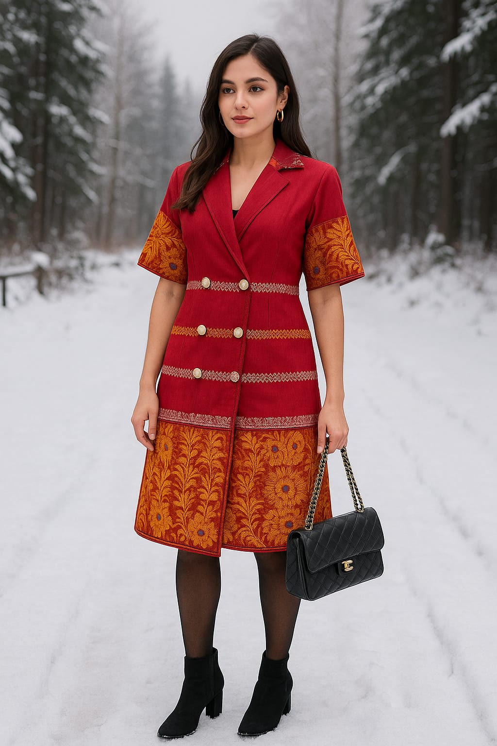 rannivat pure cotton elegant overcoat dress