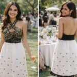 rannivat halter neck elegant dress made of kesapat cotton