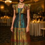 rannivat contemporary elegance fusion dress made of mix silk