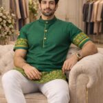 cottovia assenzaa emerald heritage pathani kurta