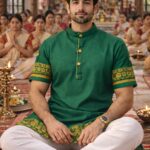 cottovia assenzaa emerald heritage pathani kurta