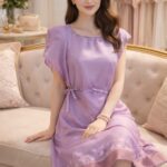 rannivat lavender kesapat cotton dress