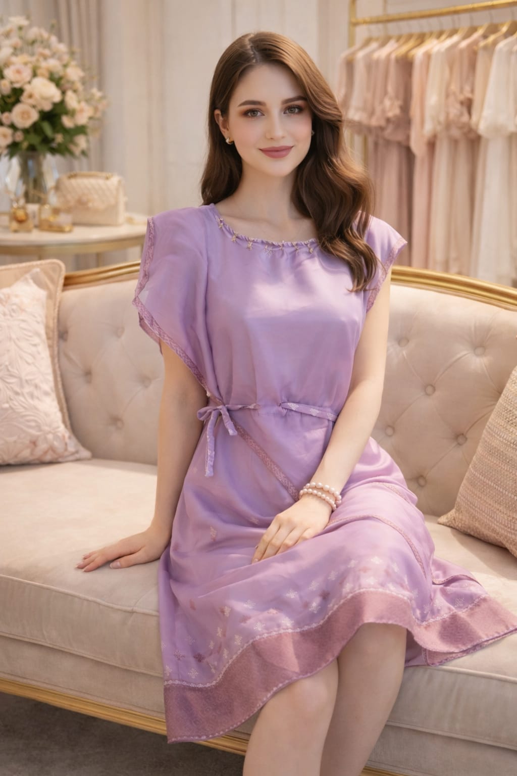 rannivat lavender kesapat cotton dress