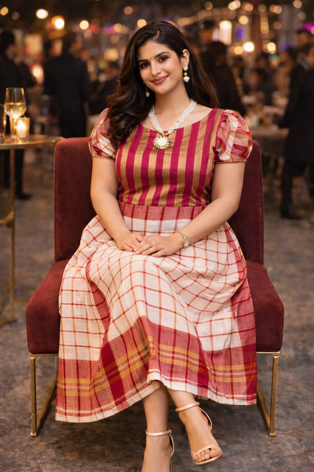 rannivat dress made of blend of organza silk and cotton