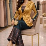 rannivat golden silk blazer