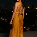 rannivat contemporary kesapat cotton slender strip dress